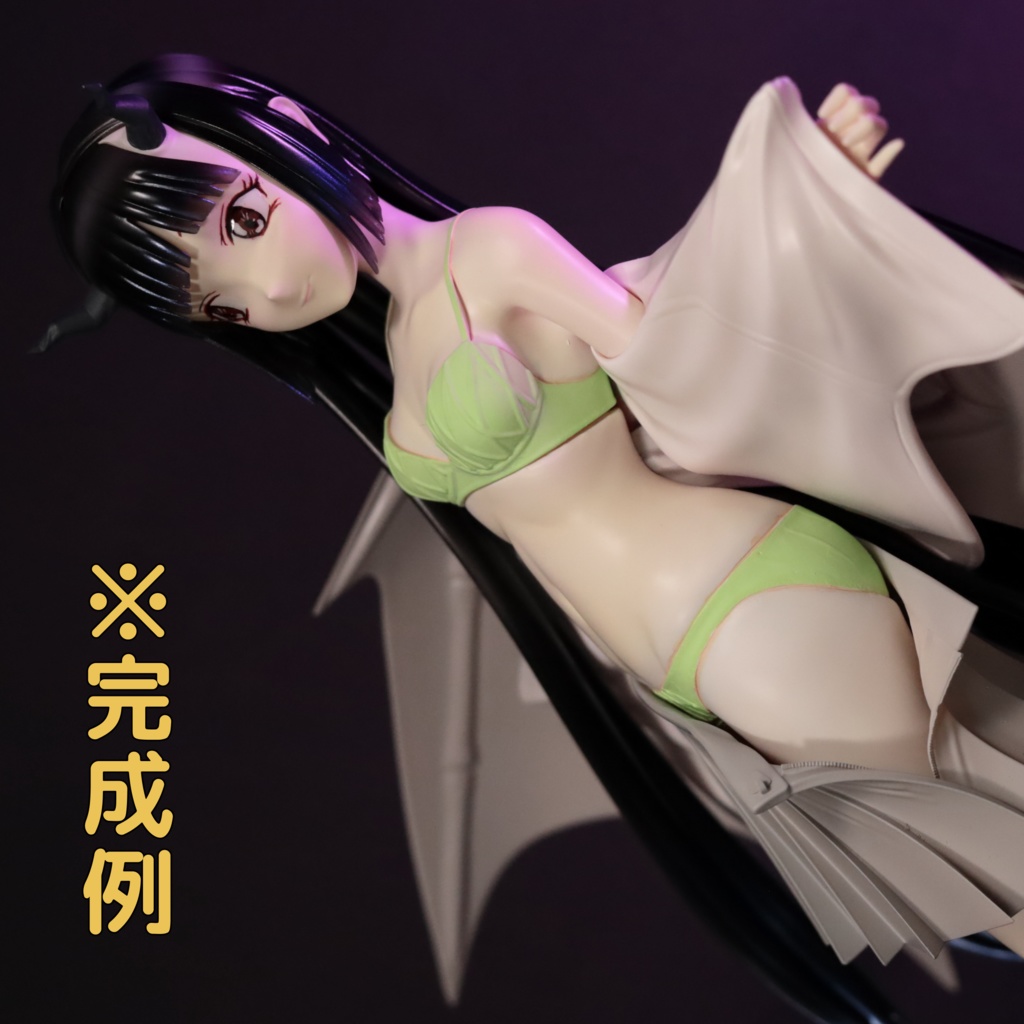 制服の悪魔娘(3Dプリンター用STLデータ)