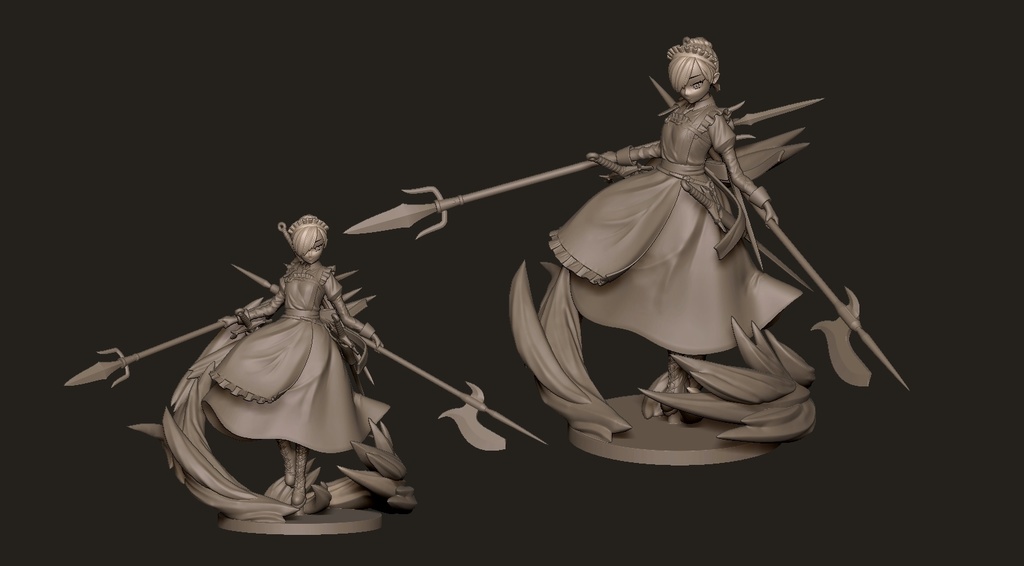 バトルメイド(3Dプリンター用STLデータ)