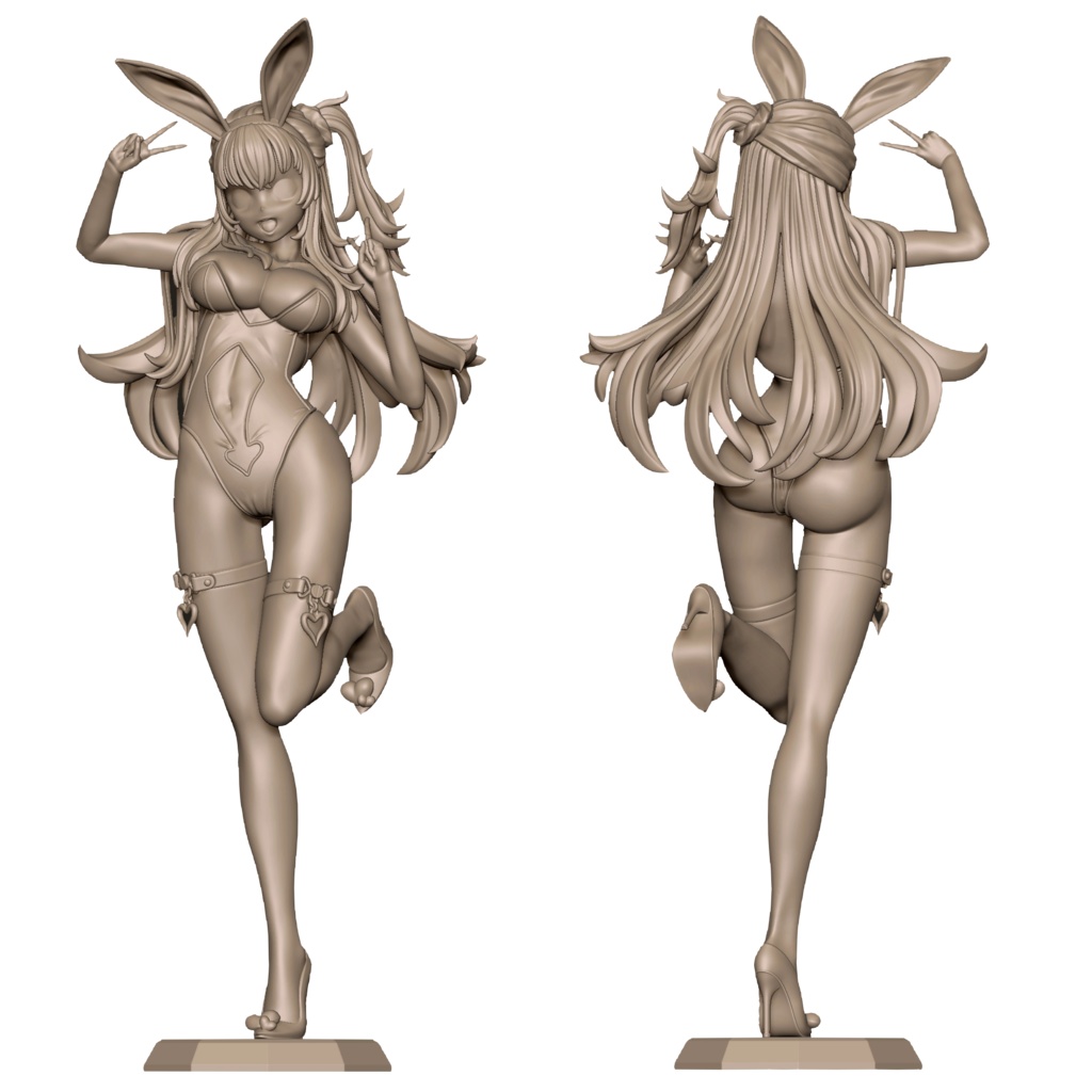 バニーガール(3Dプリンタ出力品未組立キット)