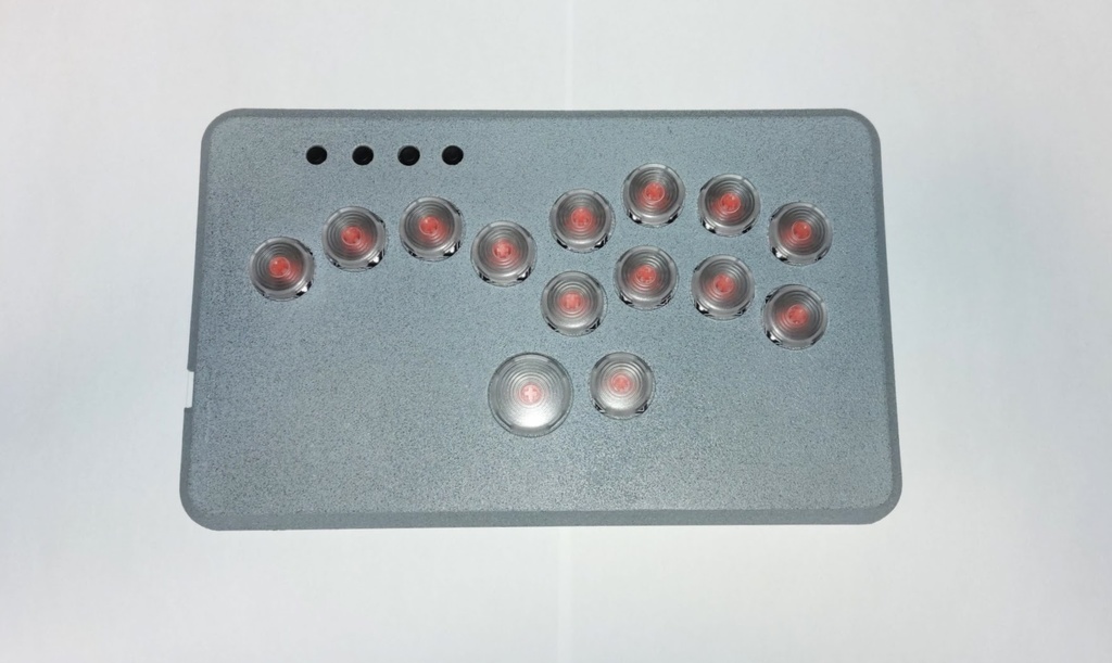 レバーレスコントローラー セミオーダー アクリル色 ボタン色選択可能 