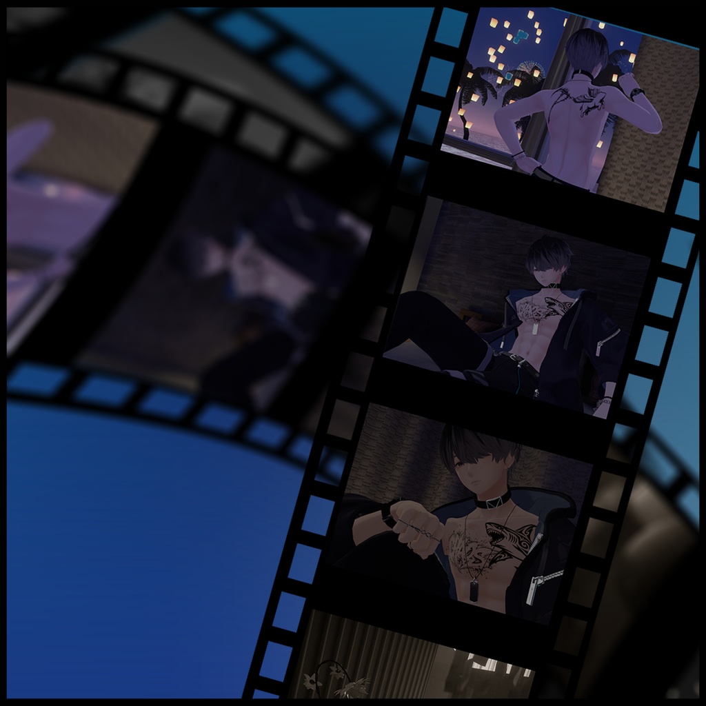 【VRC】タトゥーデカール_001【デカール】