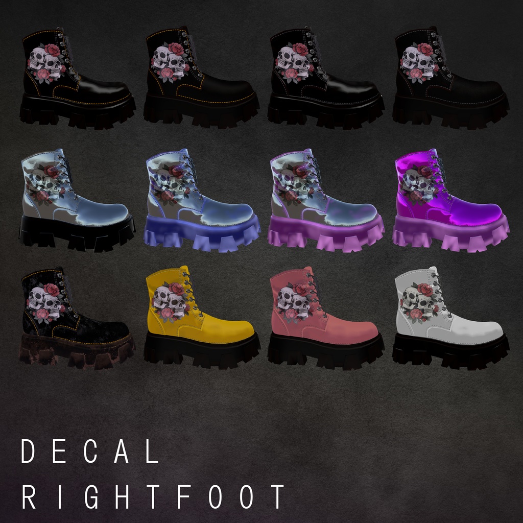 【9アバター対応】boots_001【改変解説動画有】