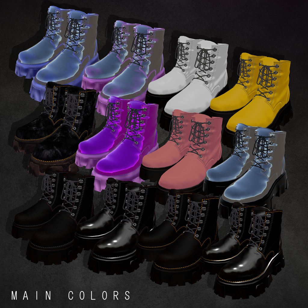 【9アバター対応】boots_001【改変解説動画有】