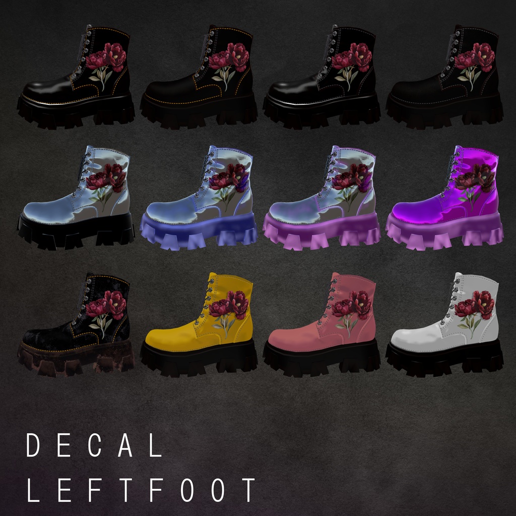 【9アバター対応】boots_001【改変解説動画有】