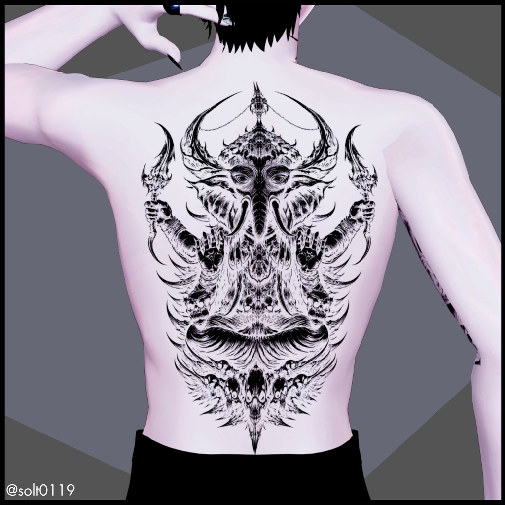 【VRC】タトゥーデカール_002【デカール】