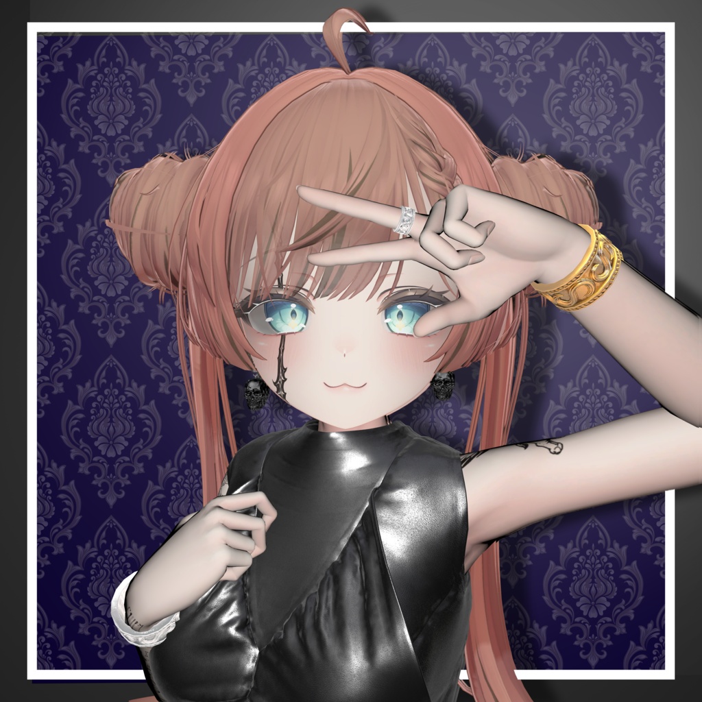 【Free】Antique Ring_S【骨直下配置式】