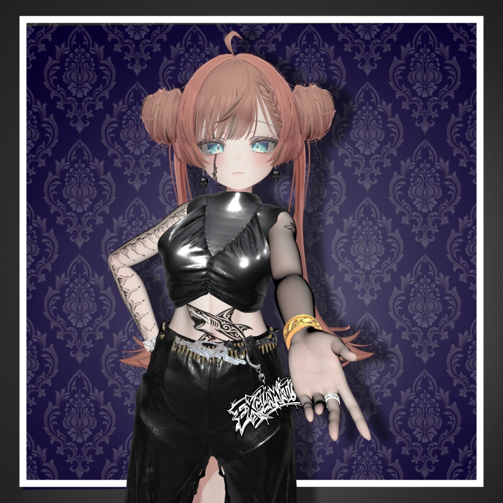 【Free】Antique Ring_S【骨直下配置式】