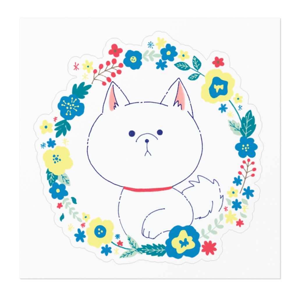 白柴すずちゃんステッカー