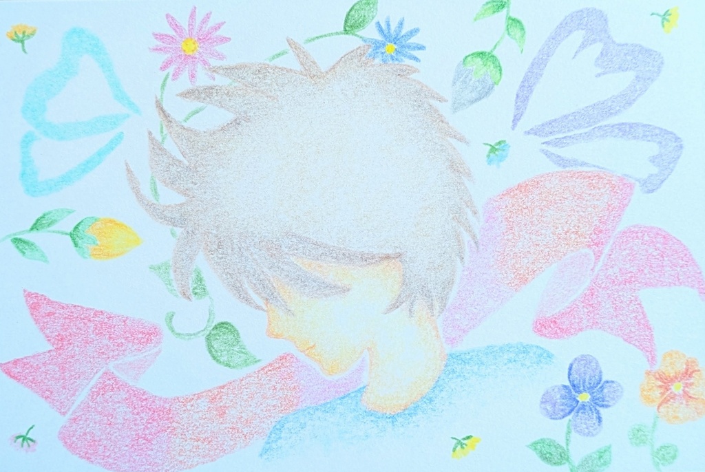 油性色鉛筆画❀始まりを告げる❀原画一点物・手描きアート