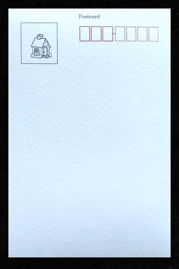 「三兄弟」― 静かな野原で ―(油性色鉛筆・原画一点物/ポストカード)