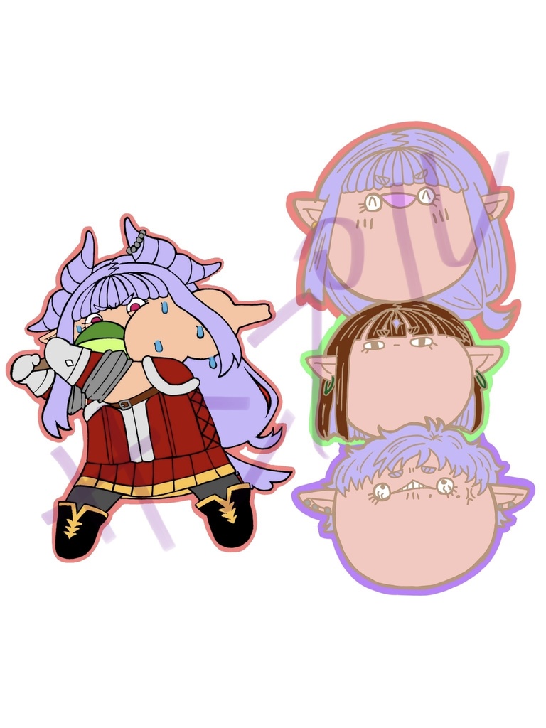 シルゴルジャスばすぴすステッカー