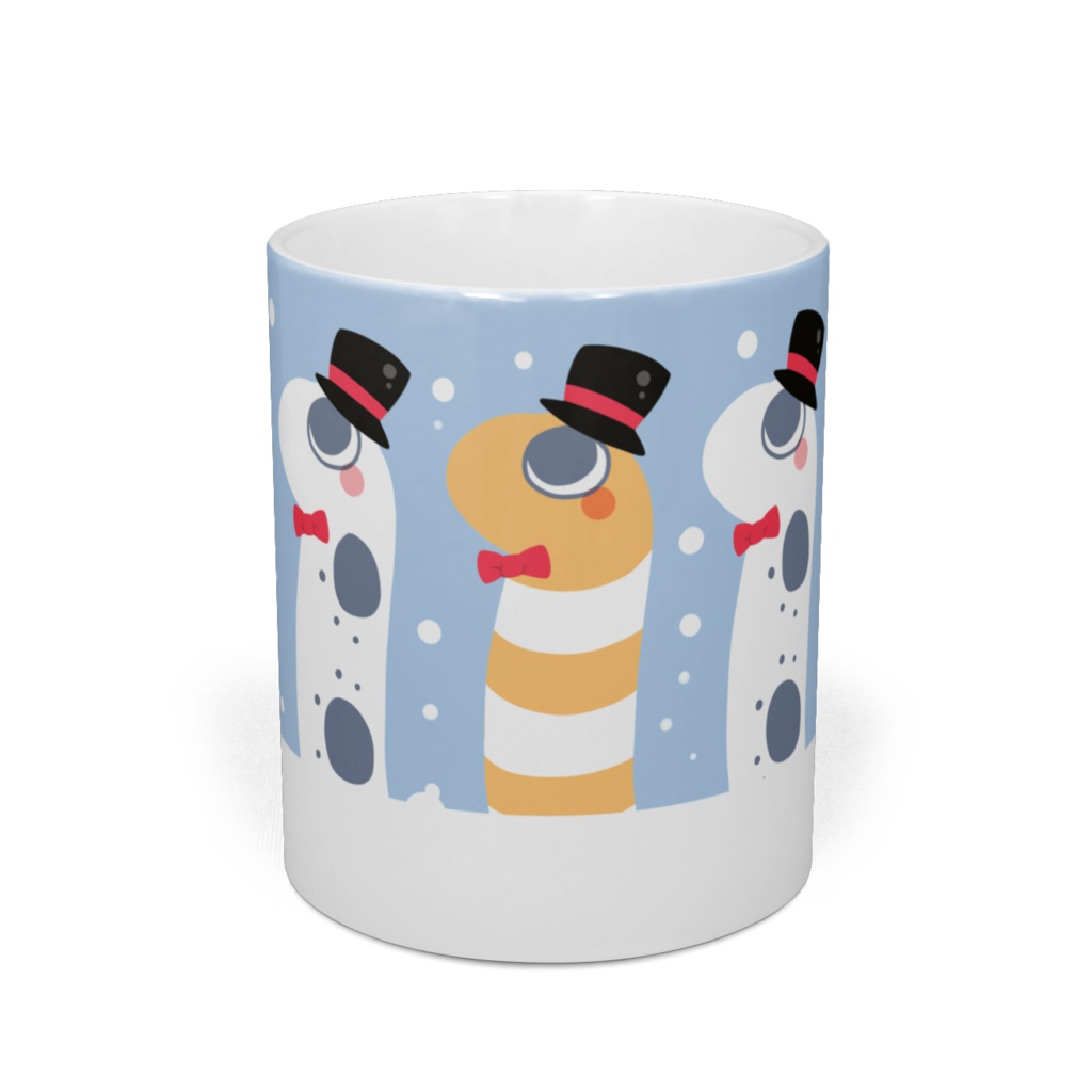 【マグカップ】チンアナゴさんとニシキアナゴさん