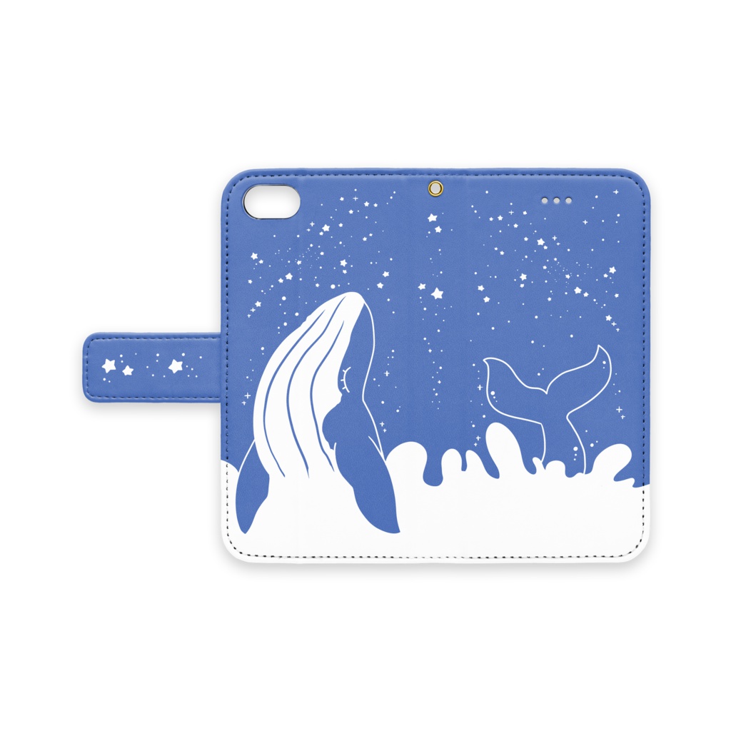【手帳型iPhoneケース】ザトウクジラの見る夢