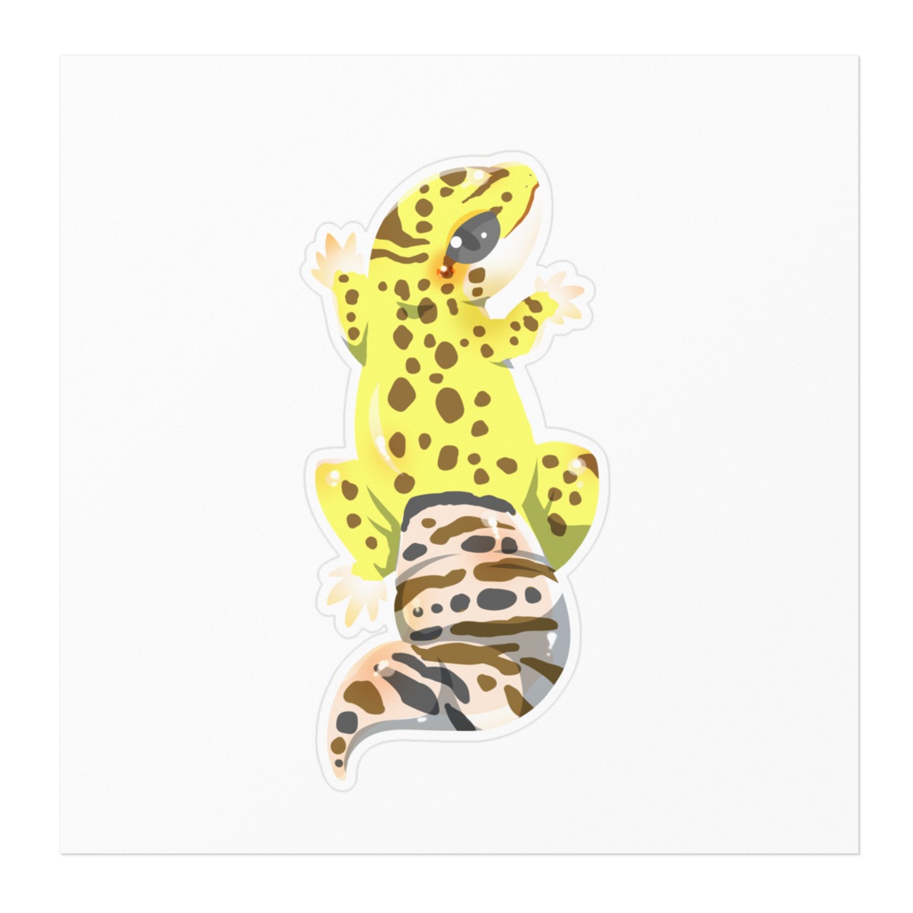 【ステッカー】ヒョウモントカゲモドキ