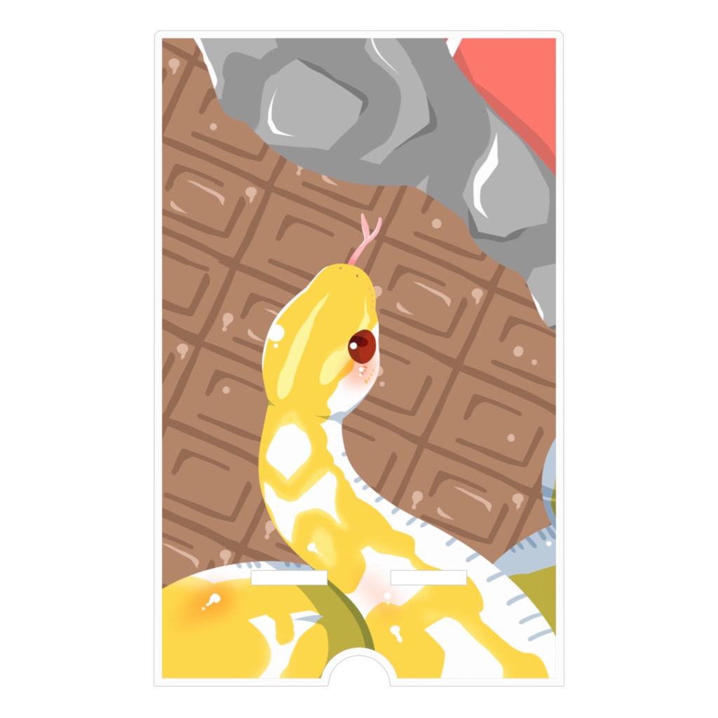 【スマホスタンド】チョコレプタイルズ(アミメニシキヘビ)