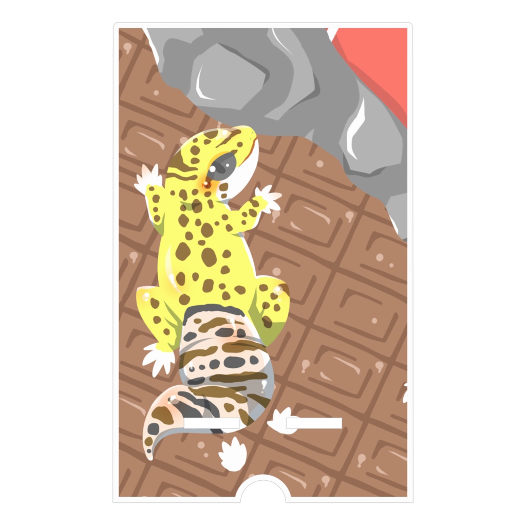 【スマホスタンド】チョコレプタイルズ(レオパ)