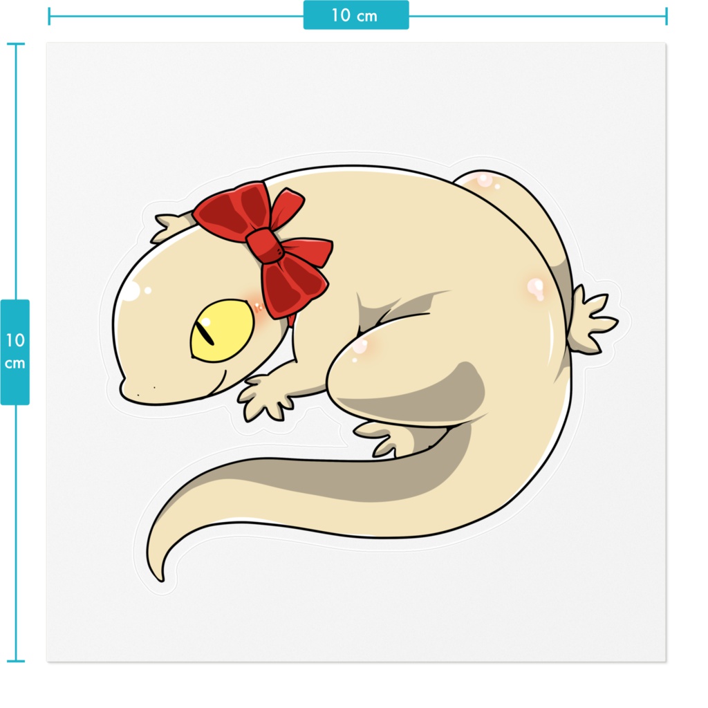 【ステッカー】ぺたぺたヤモリ