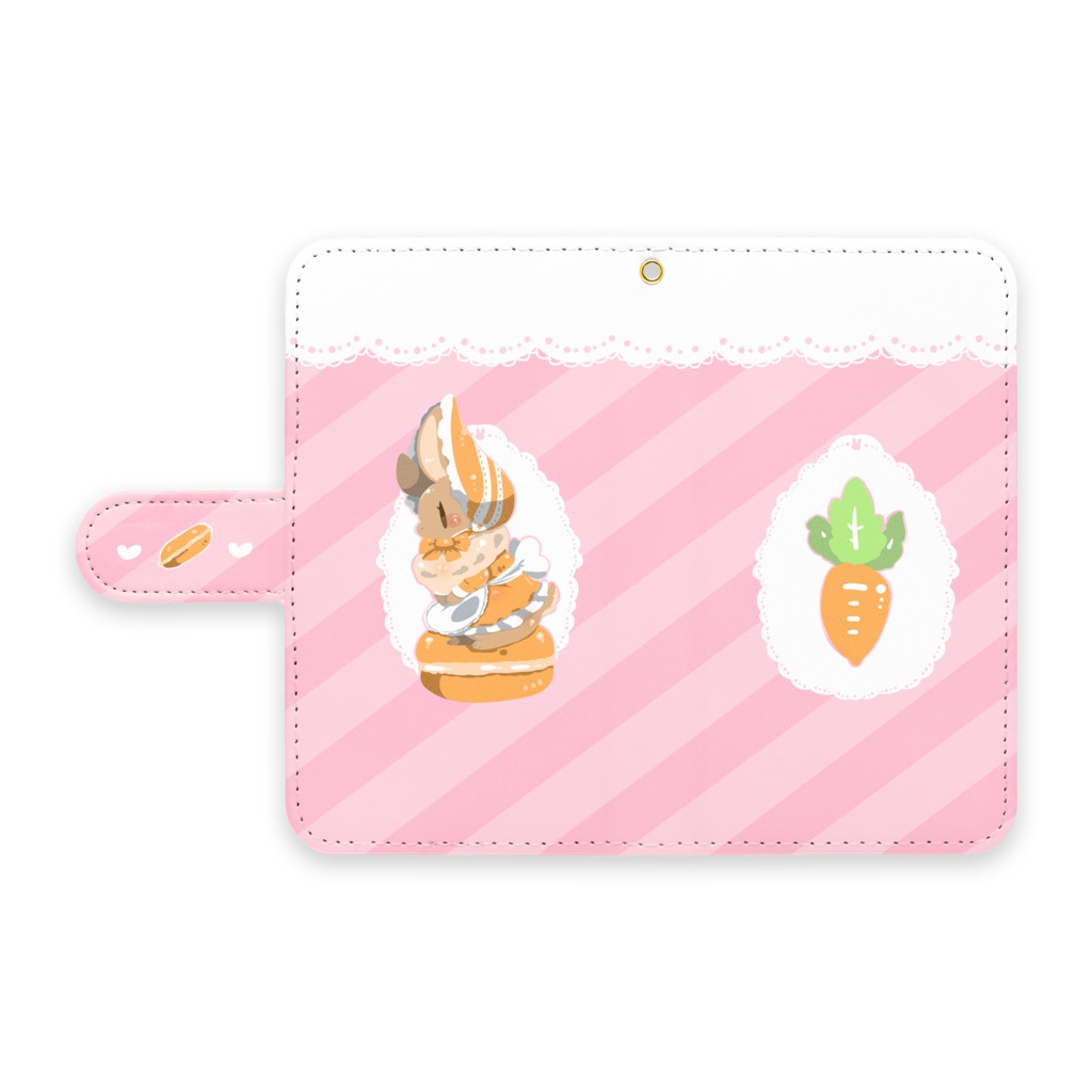 【手帳型Androidケース】usa×loli