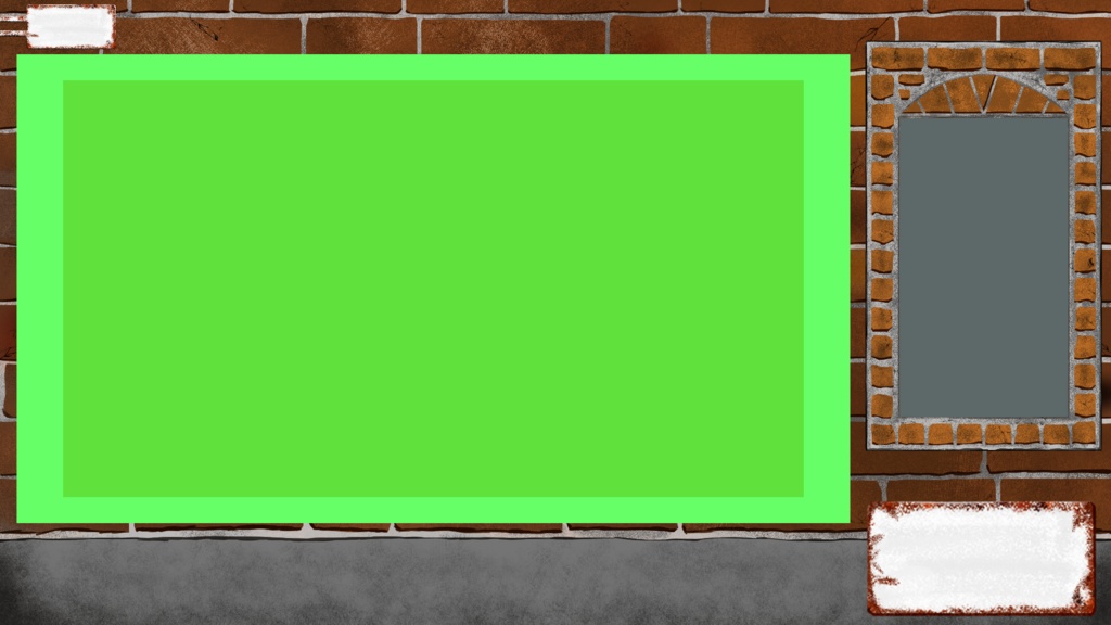 レンガ風配信枠