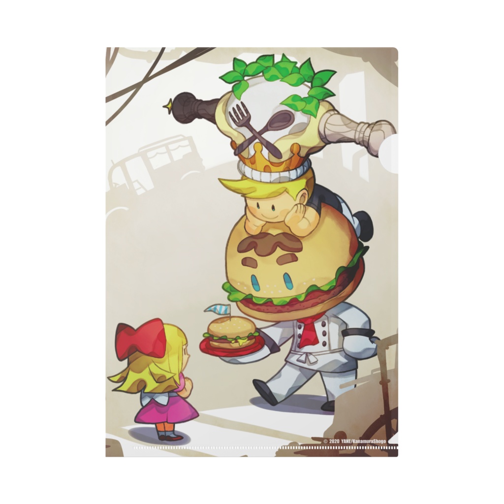 【クリアファイル】ハンバーガーを君に