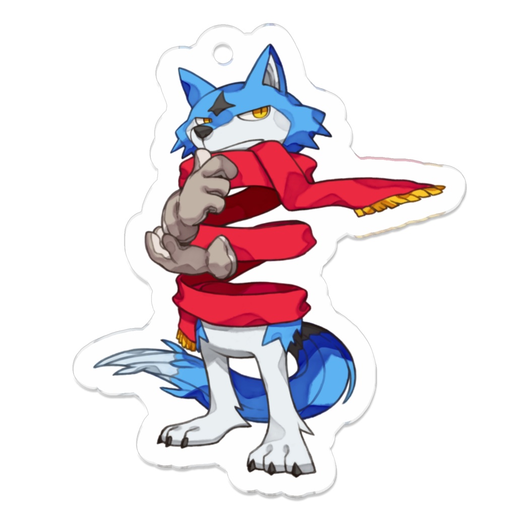 【アクリルキーホルダー】とうめいオオカミ