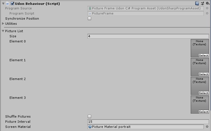 Pachy Picture Frame - Slide show prefab for VRChat