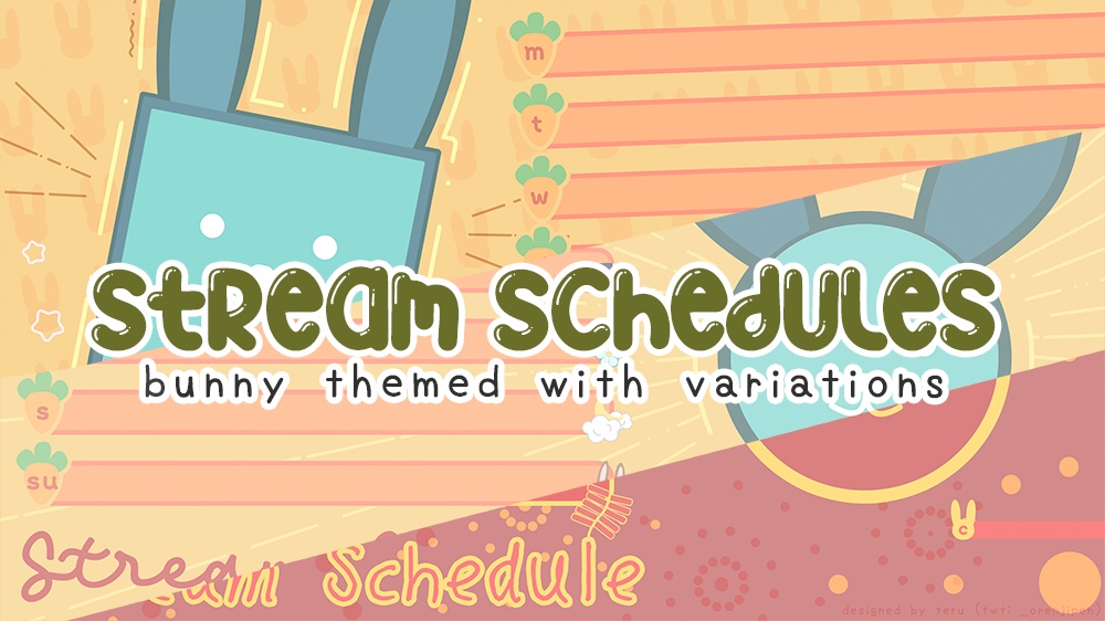 Bunny Stream Schedule