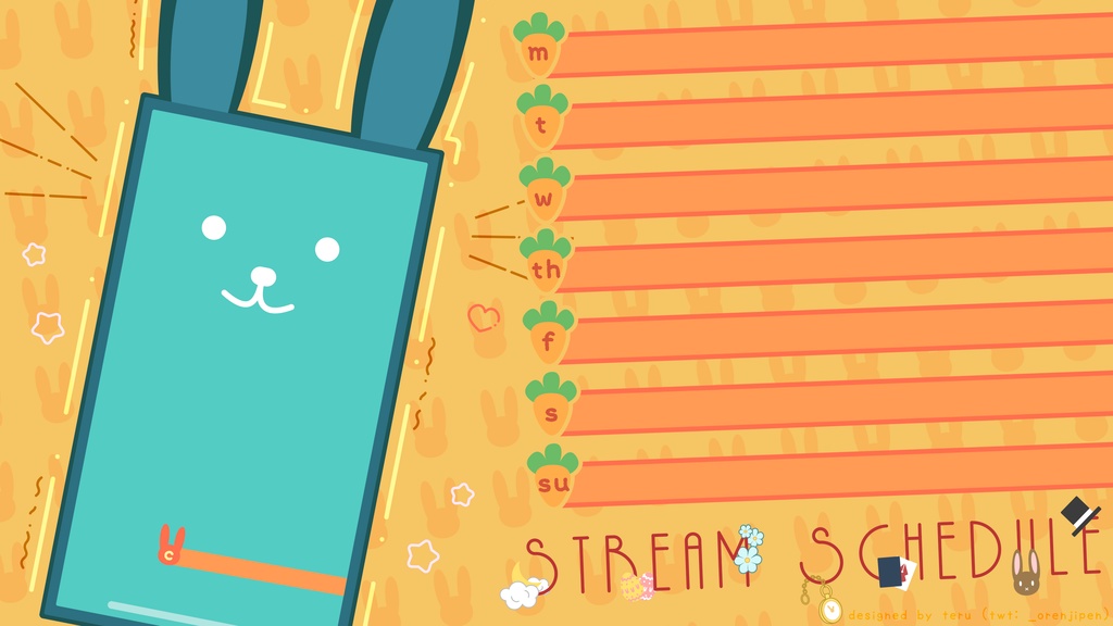 Bunny Stream Schedule