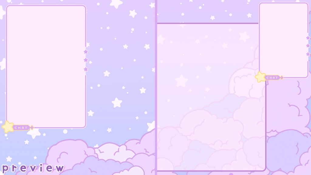 Pastel Nights Stream Overlays + Title Cards