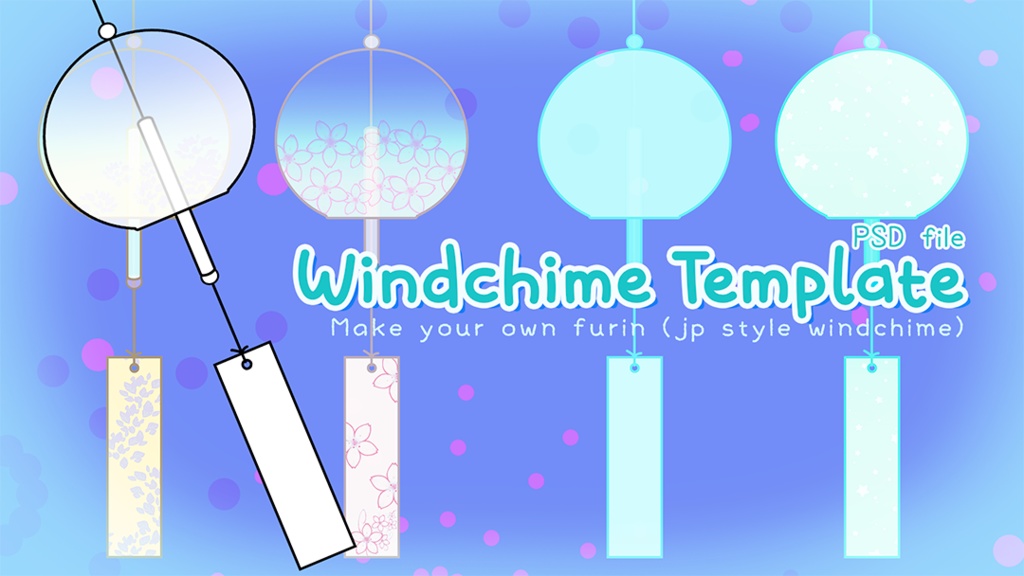 Windchime (Furin) Template