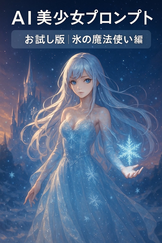 【幻想アート Vol.0 - 氷の魔法少女 サンプル】
