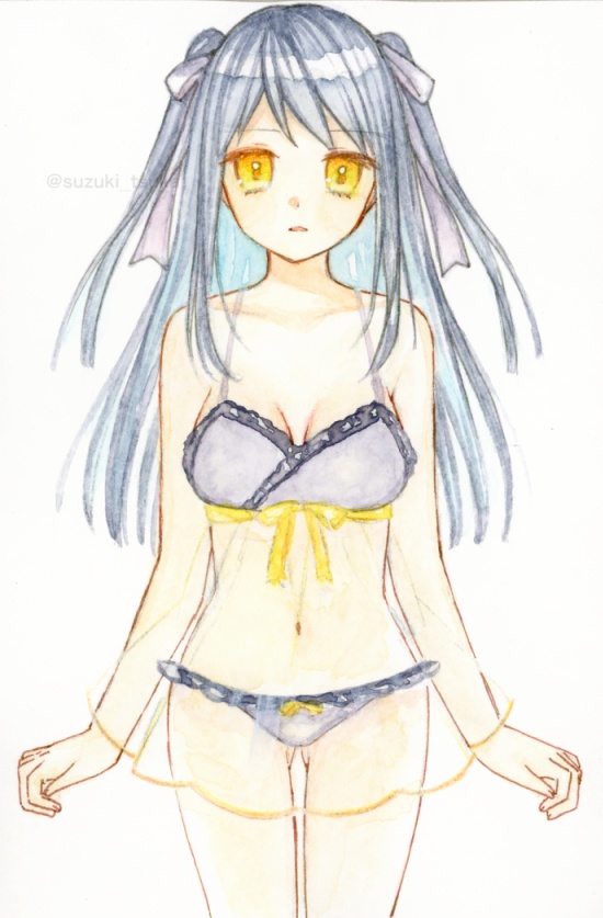 「透けた肌、揺れる色」原画