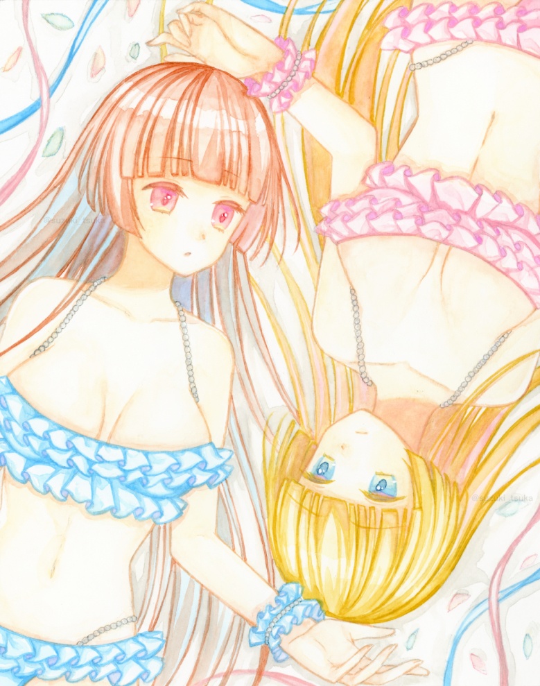 「透けた肌、揺れる色」原画