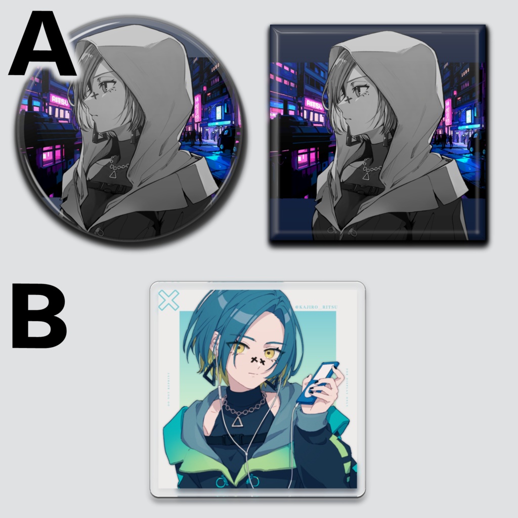 【受注生産】缶バッジ【神代りつ】