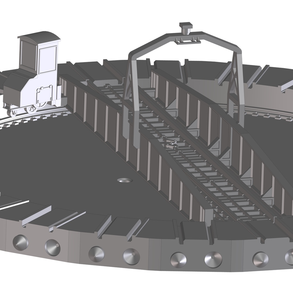 1/700スケール鉄道模型 レールセット 20m級転車台と第3種車止め