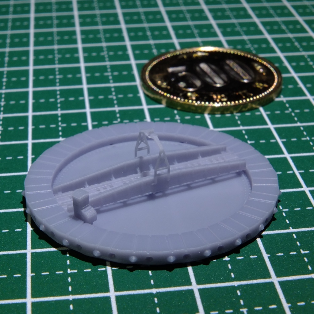 1/700スケール鉄道模型 レールセット 20m級転車台と第3種車止め