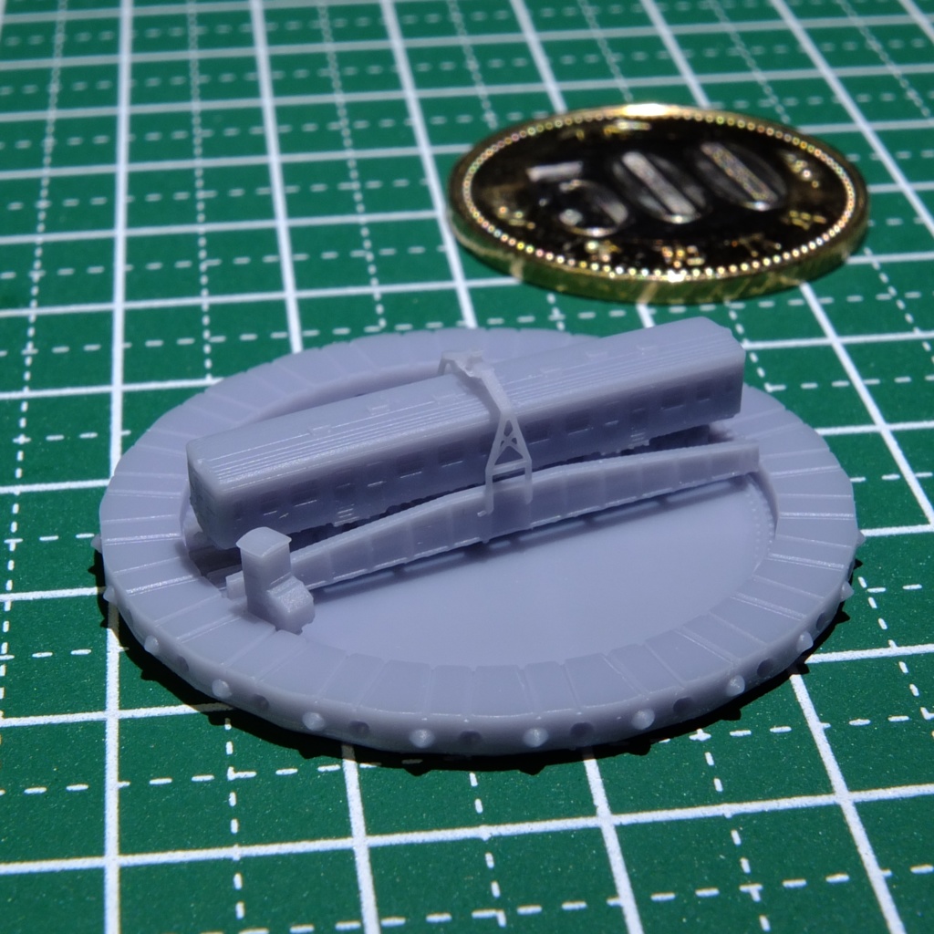 1/700スケール鉄道模型 レールセット 20m級転車台と第3種車止め