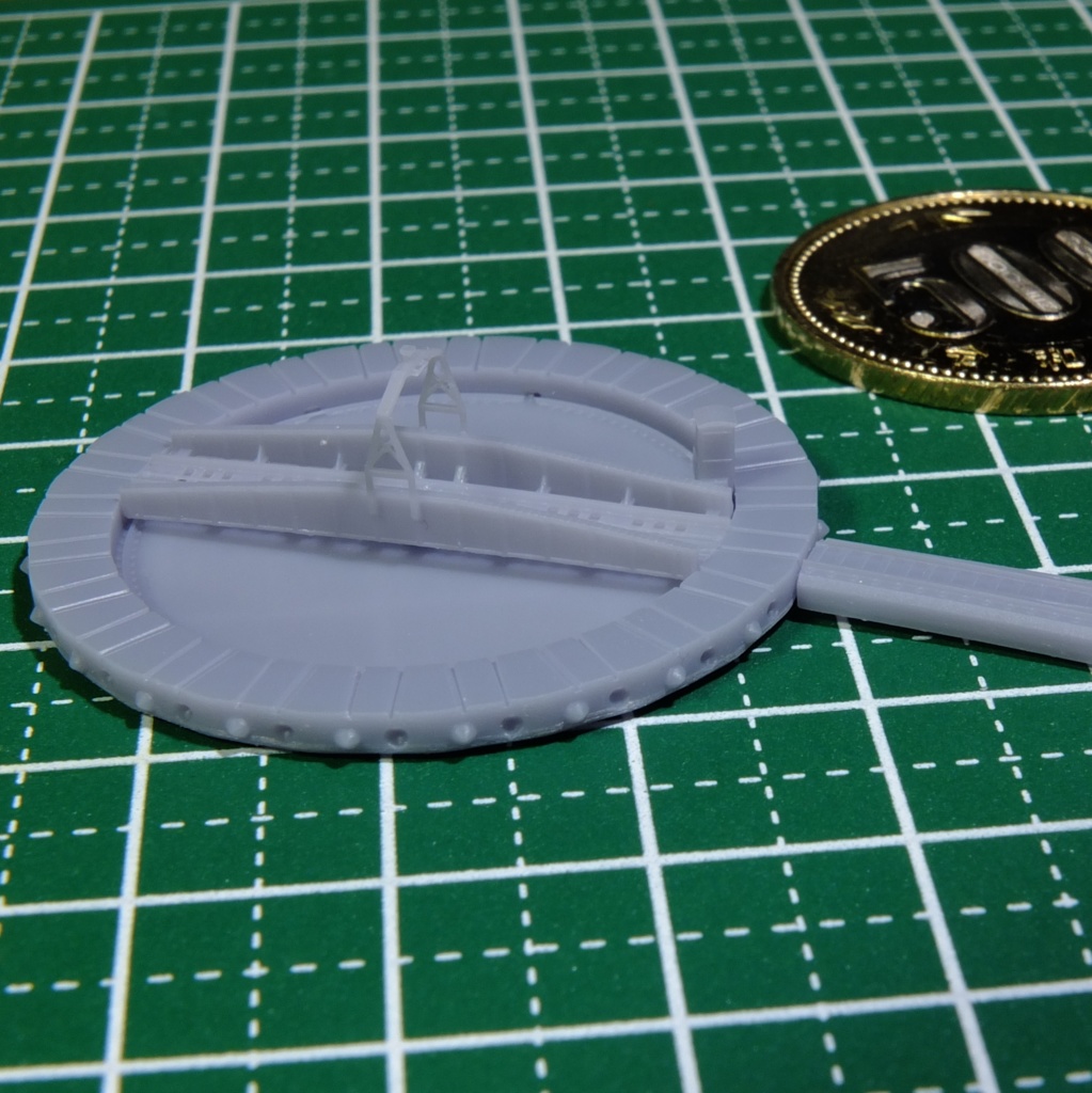 1/700スケール鉄道模型 レールセット 20m級転車台と第3種車止め