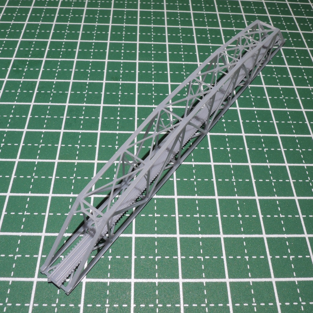 1/700スケール鉄道模型 橋梁・橋脚(ワーレントラス橋・ガーター橋)