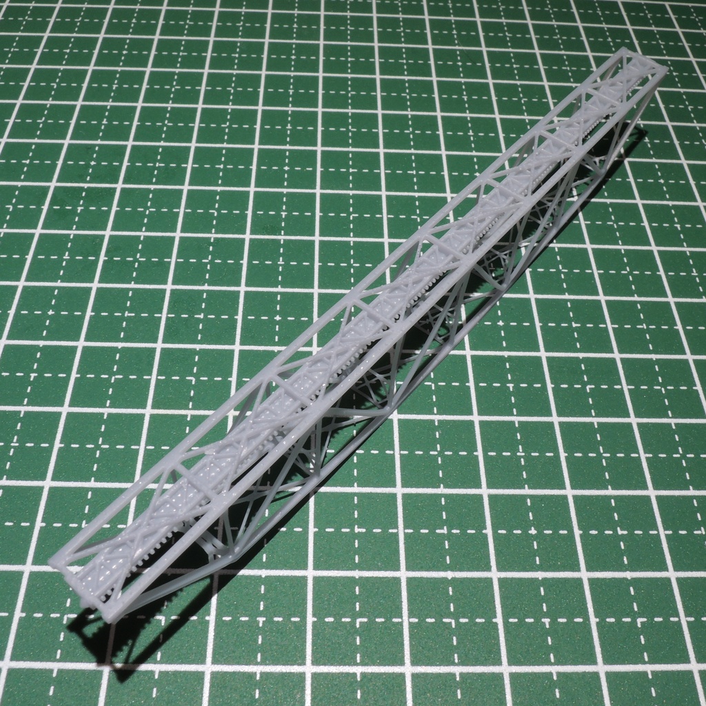 1/700スケール鉄道模型 橋梁・橋脚(ワーレントラス橋・ガーター橋)
