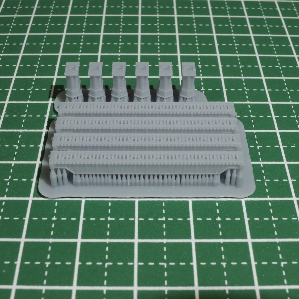 1/700スケール鉄道模型 橋梁・橋脚(ワーレントラス橋・ガーター橋)