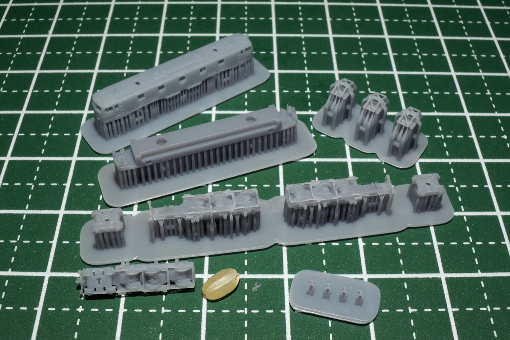 1/700スケール鉄道模型 車両 国鉄EF58形 電気機関車 未塗装キット