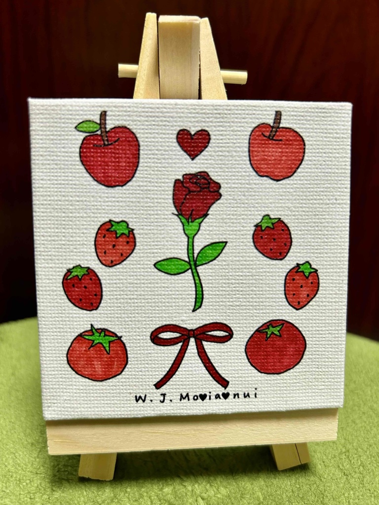 イーゼル付ミニキャンバス