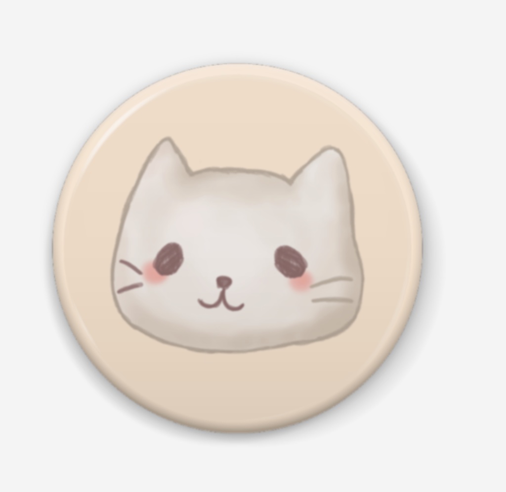 ふにゃっとねこちゃん缶バッジ 32mm