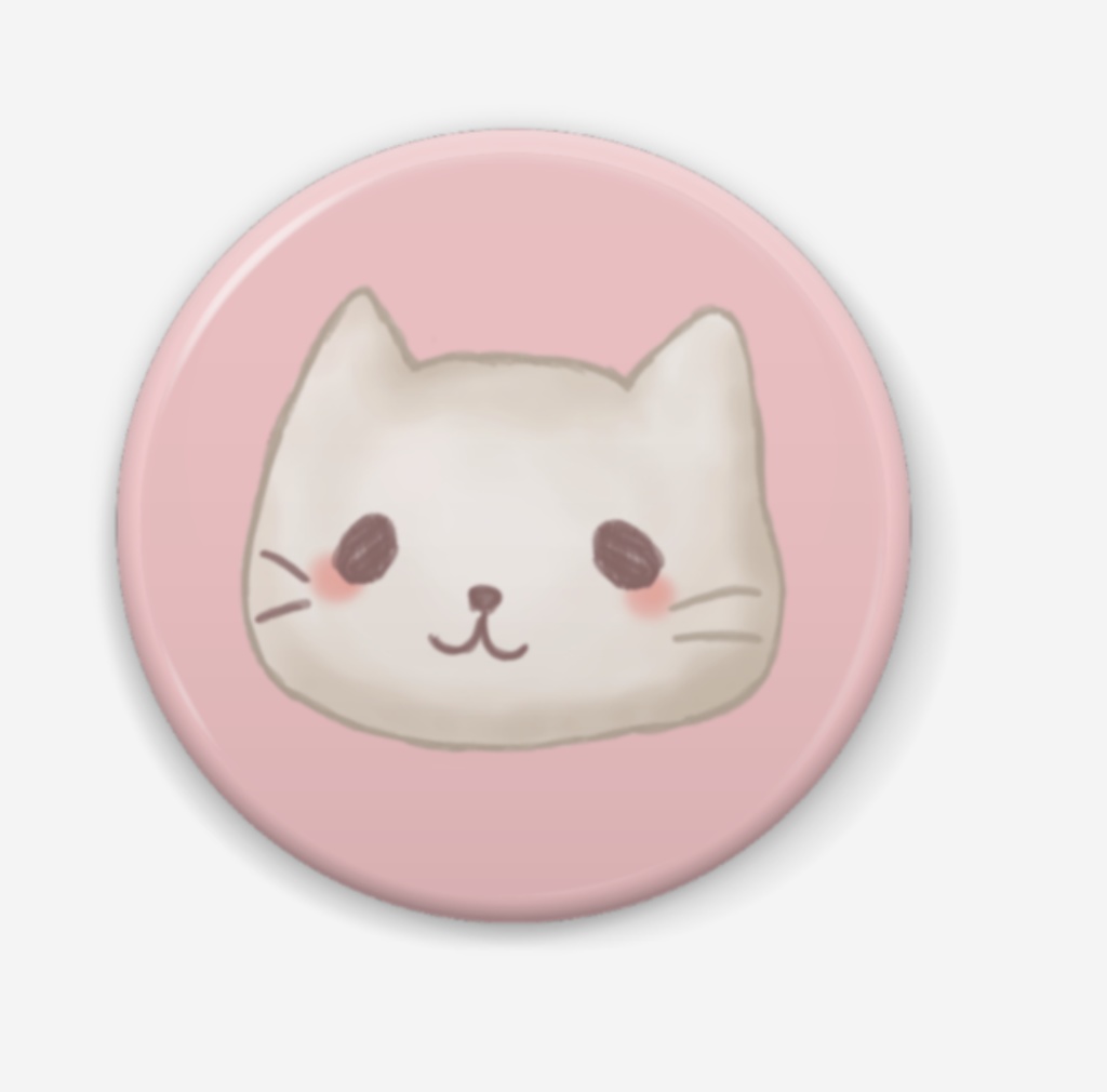 ふにゃっとねこちゃん缶バッジ 32mm