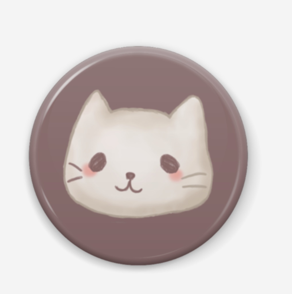 ふにゃっとねこちゃん缶バッジ 32mm