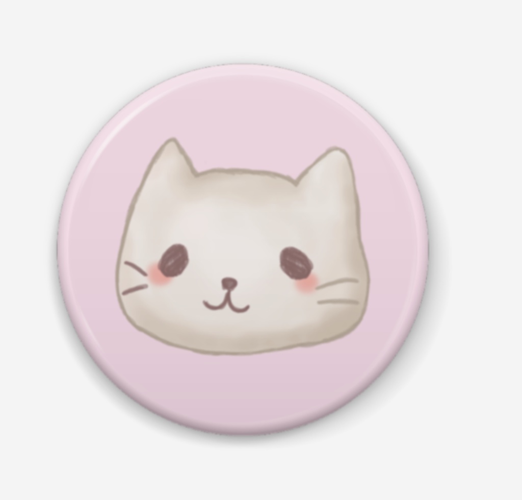 ふにゃっとねこちゃん缶バッジ 32mm