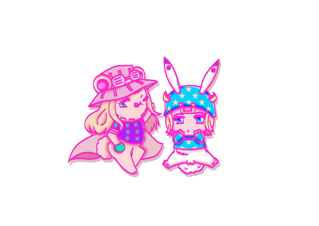 ジャイロくまとジョニィうさぎちゃんアクリルキーホルダー