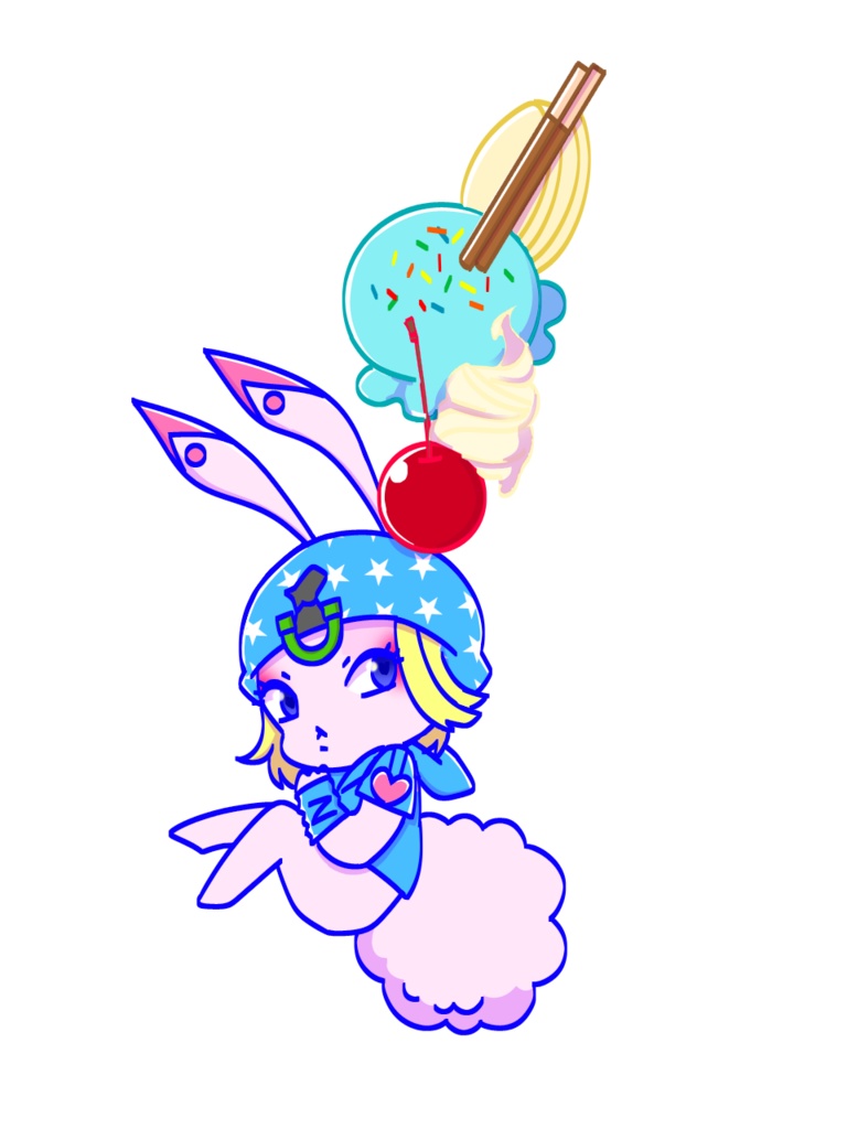 うさジョニィフルーツパーラーアクリルキーホルダー