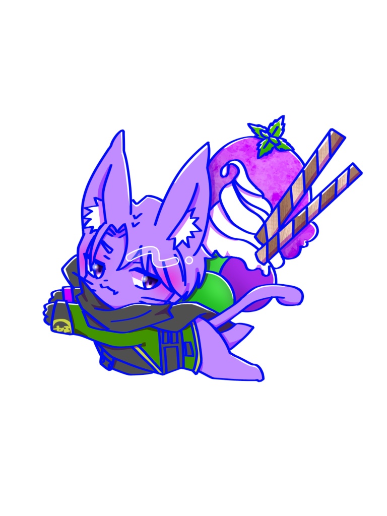 パフェな五月雨江にゃんこアクキー